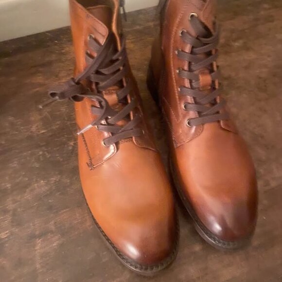 Frye Bowery Lace Up Boots Mens Size 8 Brand New - Picture 3 of 6